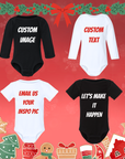 Kids & Baby Personalized T-Shirt and Bodysuit – Custom Cozy Holiday Christmas Apparel