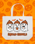Squad Ghouls Tote Bag – Cute Halloween Reusable Trick-or-Treat Shopper