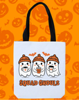 Squad Ghouls Tote Bag – Cute Halloween Reusable Trick-or-Treat Shopper