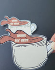 Doing My Best Coffee Spill Sticker - Funny Relatable Vinyl Waterproof Decal for Laptops, Water Bottles, Notebooks & more