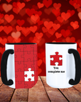 Missing Piece of My Heart – You Complete Me Couple Mugs