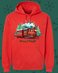 Merry & Bright Christmas Train Hoodie🚂✨