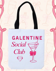 Galentine Social Club Tote Bag – Funny Friendship Gift & Girl Squad Tote