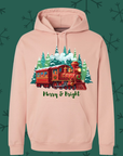 Merry & Bright Christmas Train Hoodie🚂✨