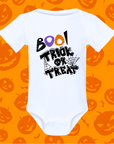 Boo Trick or Treat Baby Onesie / Toddler T-Shirt - Cute Halloween Outfit for Infants & Kids