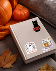 Who Cares Halloween Cat Sticker