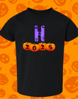 Customizable 2025 Infant & Toddler Tee - Personalized with Name Initials | Cute Baby Shirt for Halloween