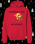 Overstimulated But Festive Youth & Toddler Cozy Christmas Hoodies