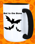 Bat to the Bone Coffee Mug - Funny Halloween Mug for Coffee Lovers