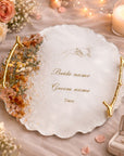 Personalized Engagement / Wedding Keepsake Tray -Resin Wonderland × Anovia