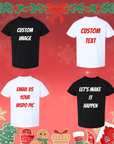 Kids & Baby Personalized T-Shirt and Bodysuit – Custom Cozy Holiday Christmas Apparel