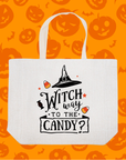 Witch Way to the Candy Tote Bag - Double, double, candy trouble!