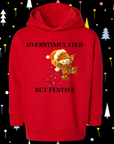 Overstimulated But Festive Youth & Toddler Cozy Christmas Hoodies