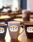 Boo and Crew Halloween Sticker - Aesthetic Ghost Halloween Sticker for Laptops & Notebooks