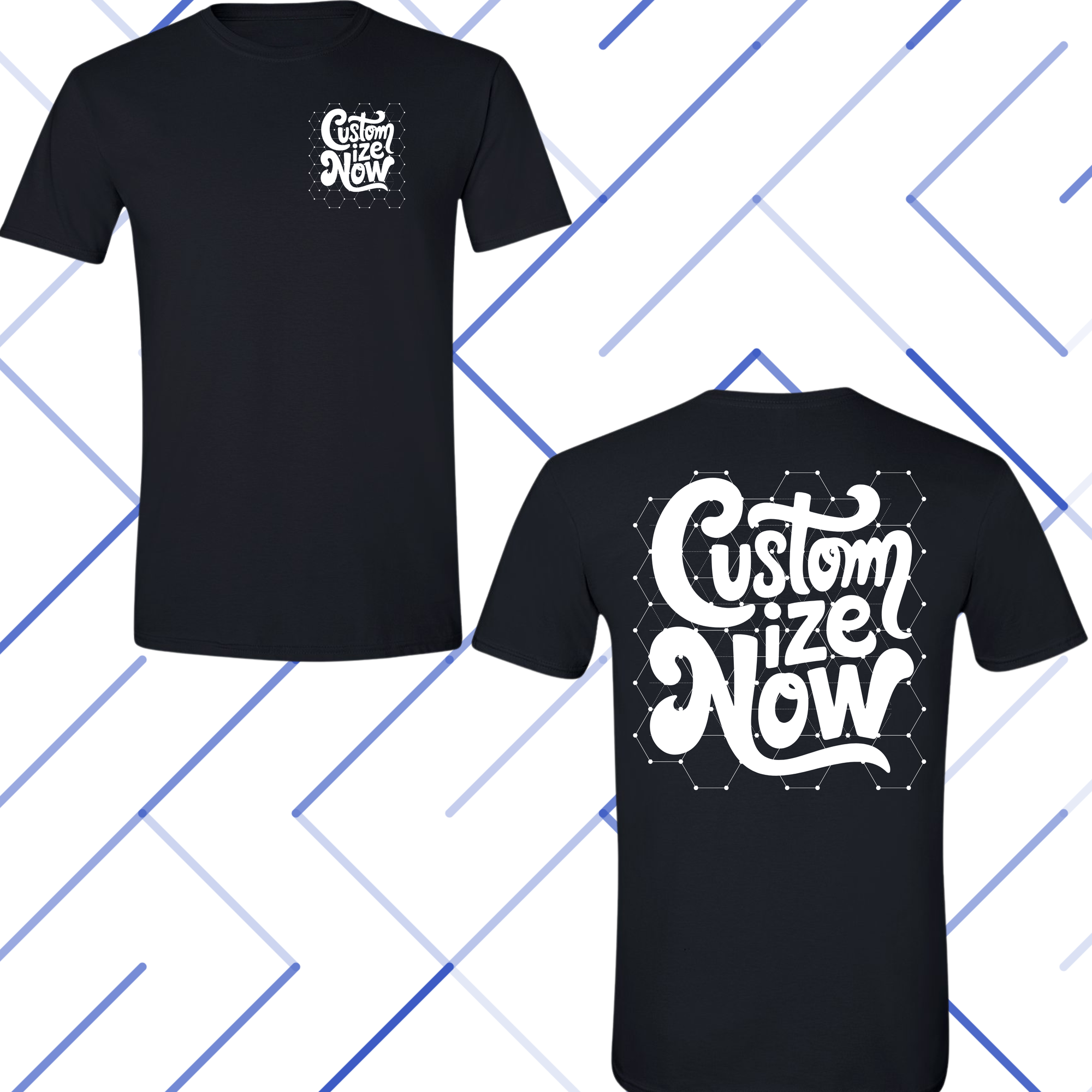 Personalized T-Shirts - Custom Text/ Design/ Color of Tee