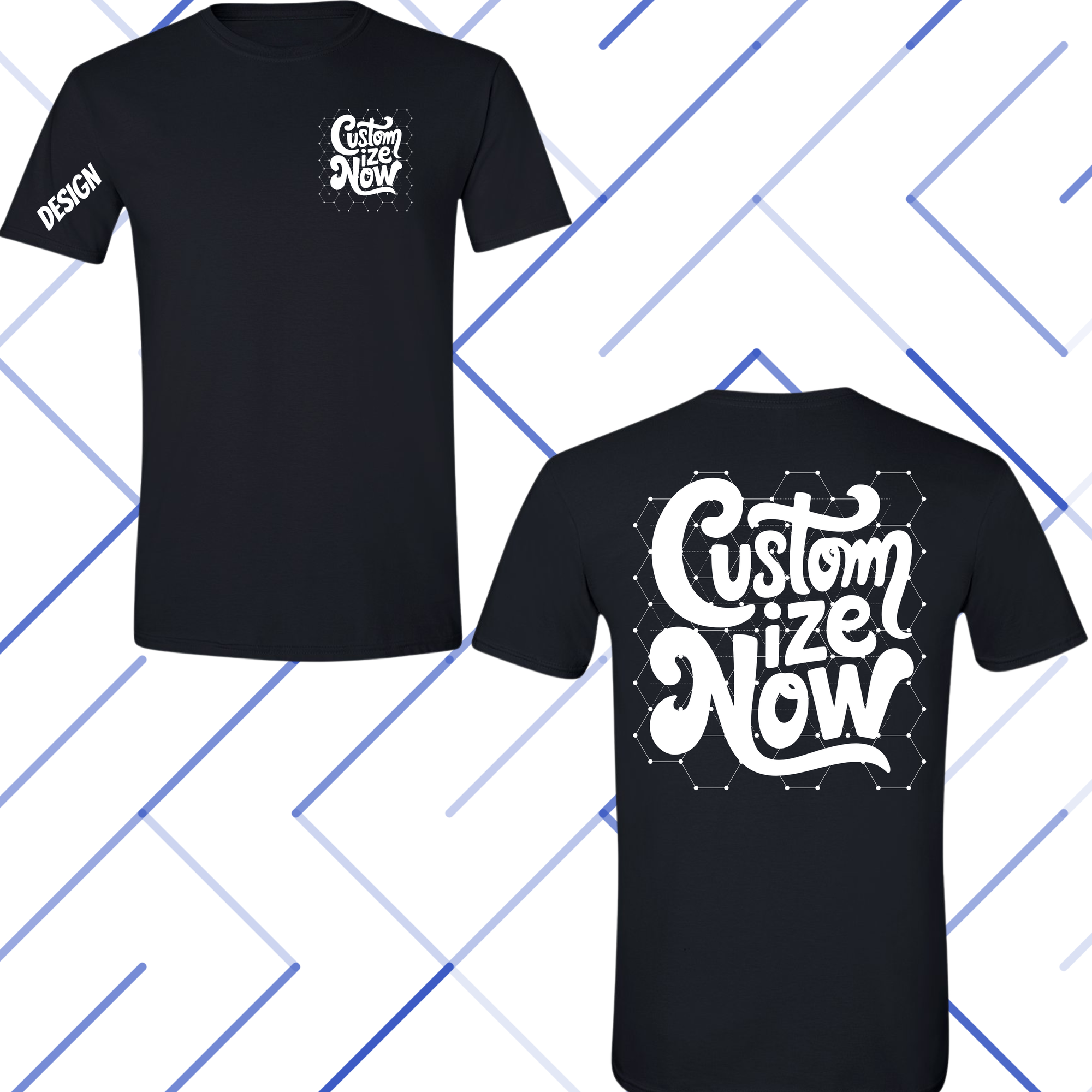 Personalized T-Shirts - Custom Text/ Design/ Color of Tee