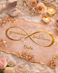 Personalized Engagement / Wedding Keepsake Tray -Resin Wonderland × Anovia